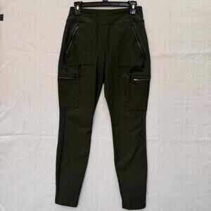 Athleta Women's Sz 8 Headlands Hybrid Cargo II Tight Olive Green Pants 27X27